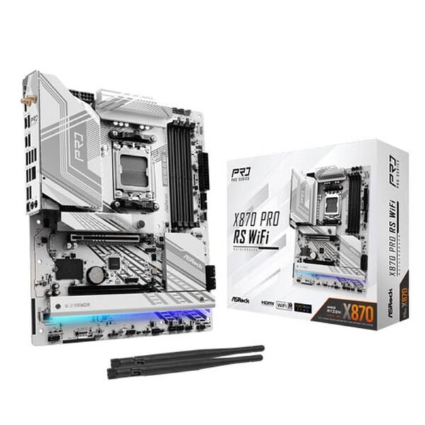 ASROCK X870 Pro RS WiFi DDR5 AMD Motherboard ( White )