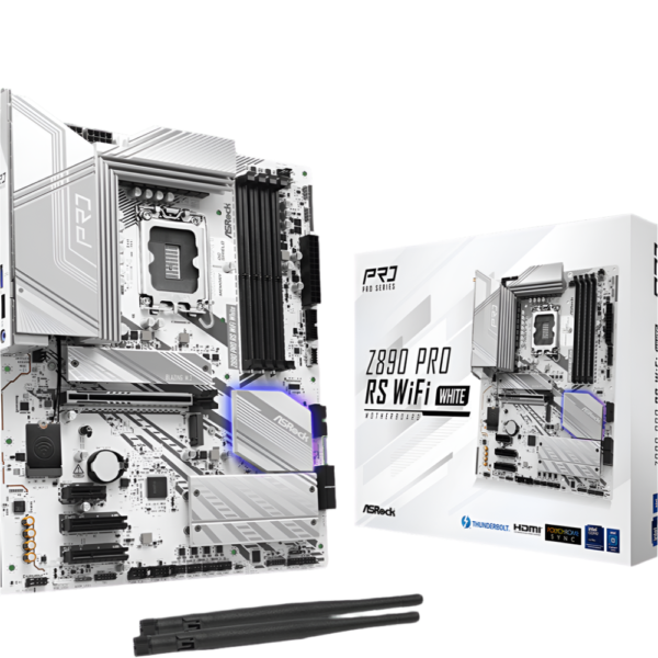 ASROCK Z890 Pro RS WIFI DDR5 Intel Motherboard ( White )