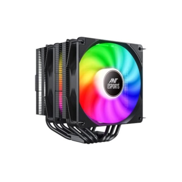 ANT ESPORTS ICE-C621 Dual Tower ARGB CPU Air Cooler (Black)