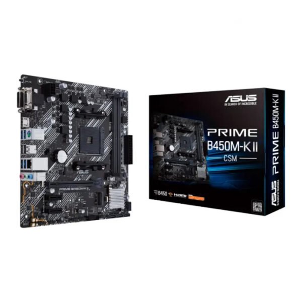 ASUS Prime B450M-K II CSM DDR4 AMD Motherboard