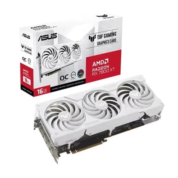 ASUS TUF Gaming Radeon RX 7800 XT White OC Edition 16GB AMD Graphic Card